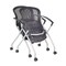 Kee Rectangle Training Table & Chair Set, 72 W, 24 L, 29 H, Wood, Metal, Fabric Top, Grey MT7224GYBPBK23BK - alternate 3